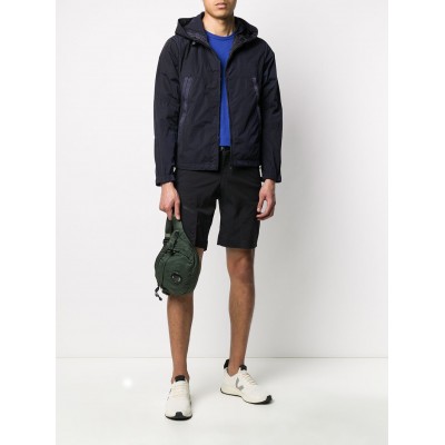 Moncler Embroidered Logo Windbreaker Blue MCS28440