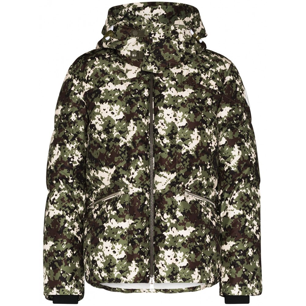 Moncler Blanc camouflage-print Down Jacket White MCS28214