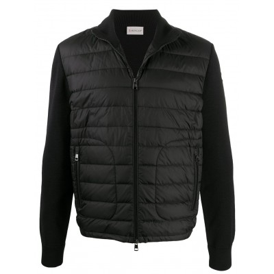 Moncler padded-panel Knitted Jacket Black MCS29351