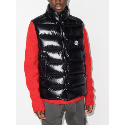 Moncler Tibb logo-patch Padded Gilet Black MCS29565