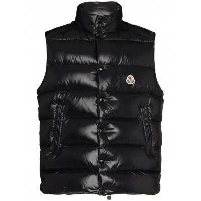 Moncler Tibb logo-patch Padded Gilet Black MCS29565