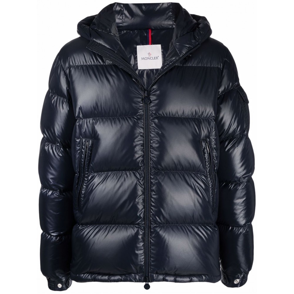 Moncler Ecrins Padded Down Jacket Blue MCS28433