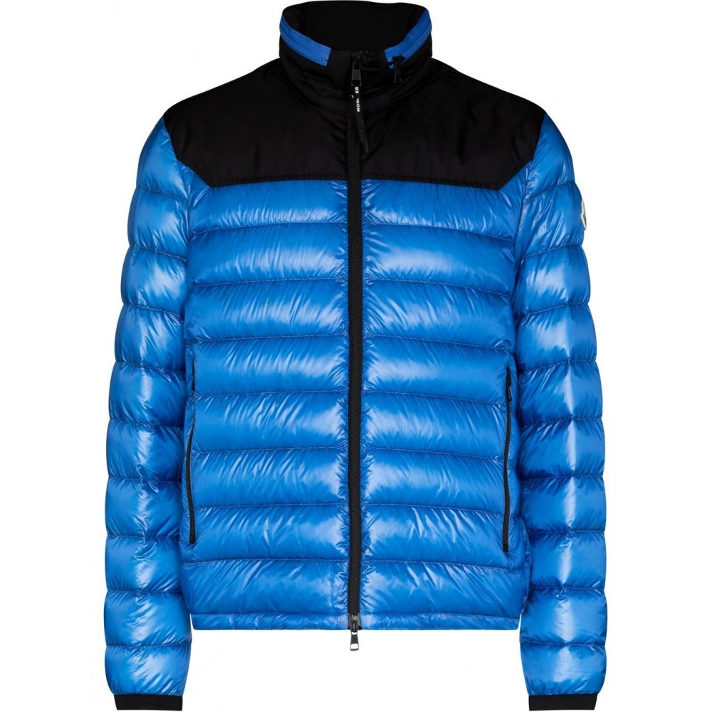 Moncler Silvere high-neck Puffer Jacket Blue MCS29503