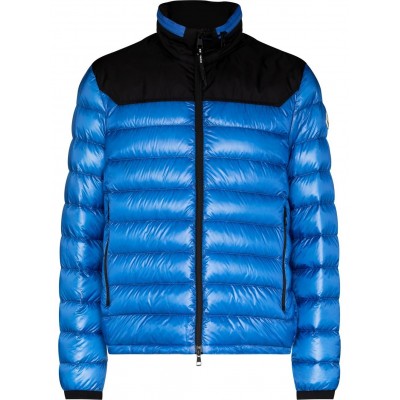 Moncler Silvere high-neck Puffer Jacket Blue MCS29503