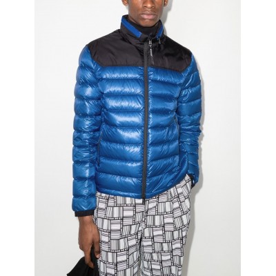 Moncler Silvere high-neck Puffer Jacket Blue MCS29503