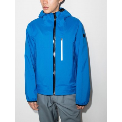 Moncler Sattouf Hooded Windbreaker Jacket Blue MCS29480