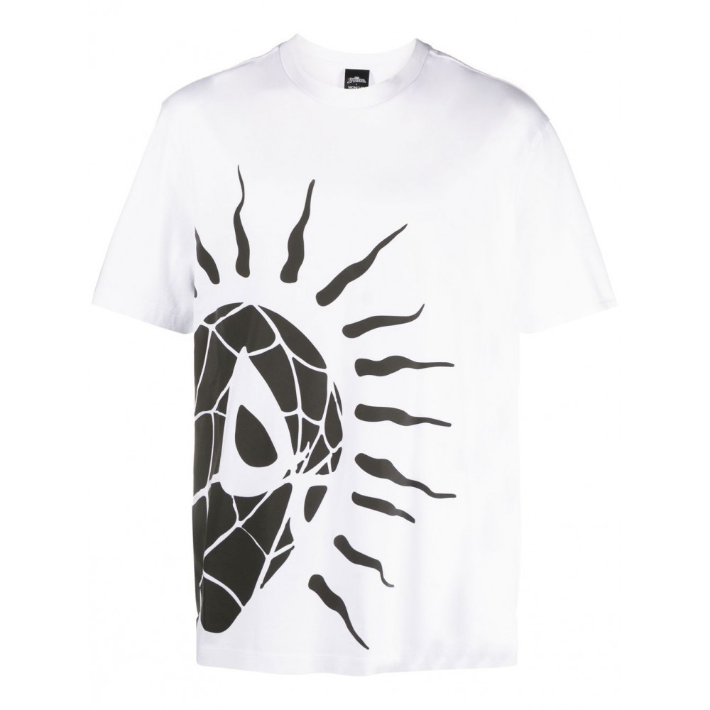 Moncler Spider-Man Print round-neck T-shirt White MCS29518