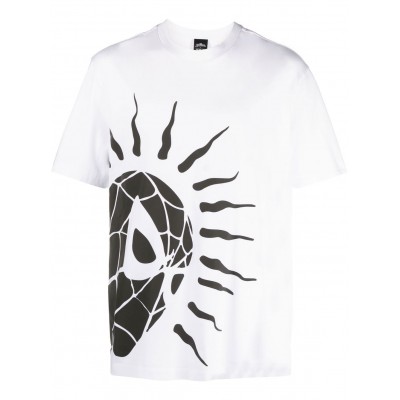 Moncler Spider-Man Print round-neck T-shirt White MCS29518