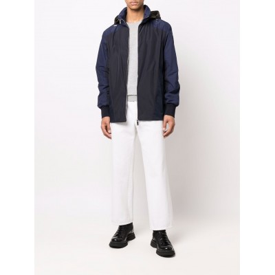 Moncler contrast-panel Detail Jacket Blue MCS28336