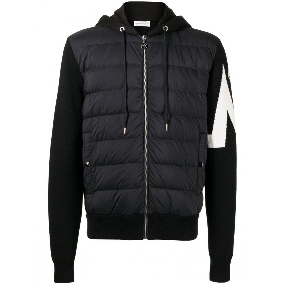 Moncler Padded Hooded Jacket Black MCS29314