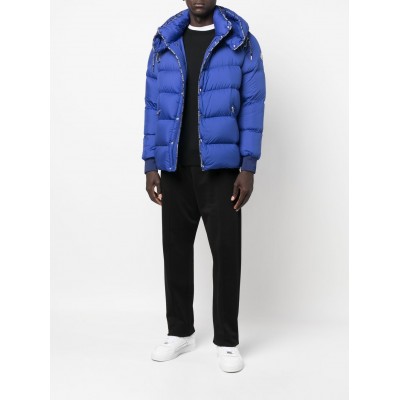 Moncler Amarante Quilted Hooded Jacket Blue MCS28068