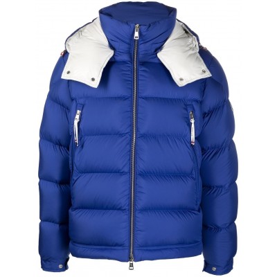 Moncler feather-down Padded Puffer Jacket Blue MCS28476