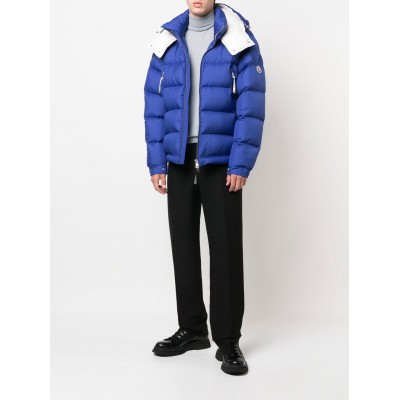 Moncler feather-down Padded Puffer Jacket Blue MCS28476