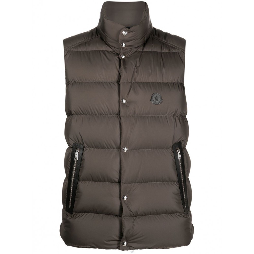 Moncler logo-patch Padded Gilet Green CAMCS29008