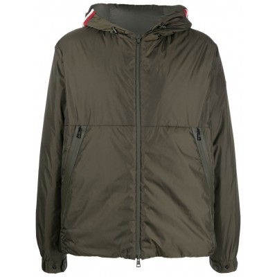 Moncler logo-patch Sleeve Hooded Jacket Green MCS29052