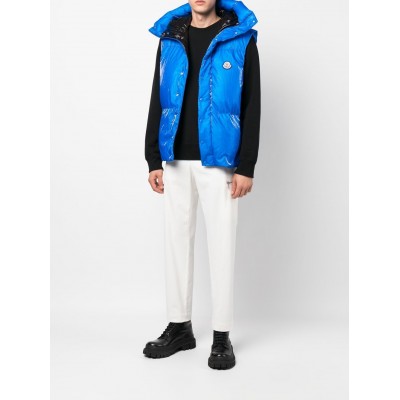 Moncler Logo Padded Gilet Blue MCS28766