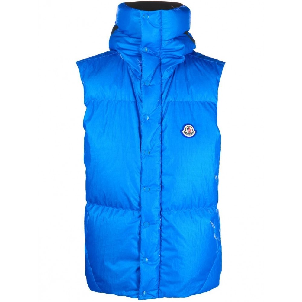 Moncler Logo Padded Gilet Blue MCS28766