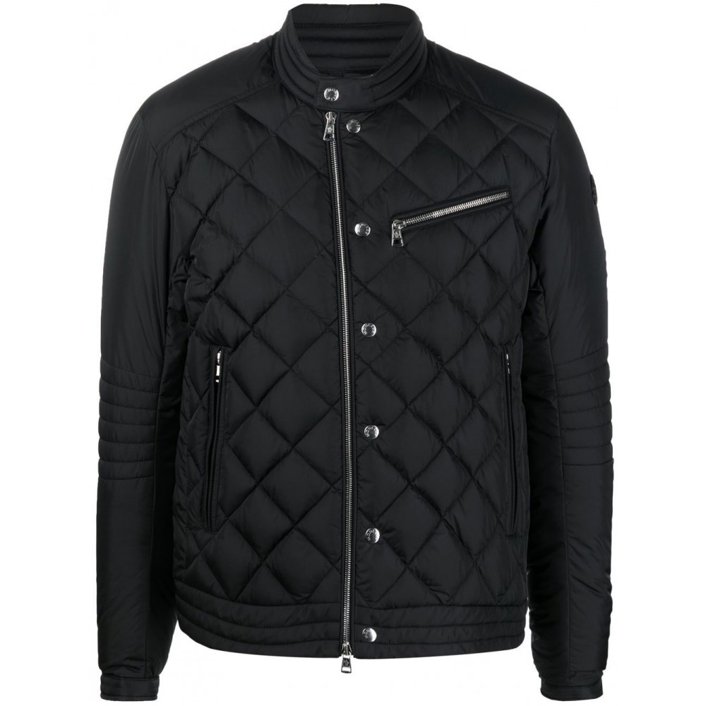 Moncler diamond-quilt zip-fastening Jacket Black MCS28402