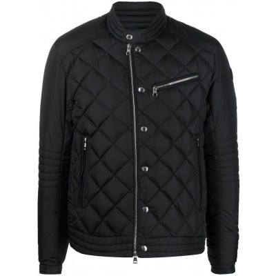 Moncler diamond-quilt zip-fastening Jacket Black MCS28402