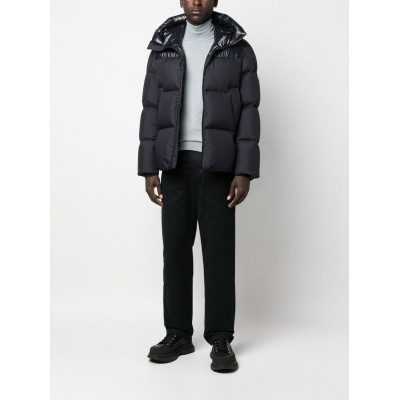 Moncler Damavand shine-panelled Padded Jacket Blue MCS28380