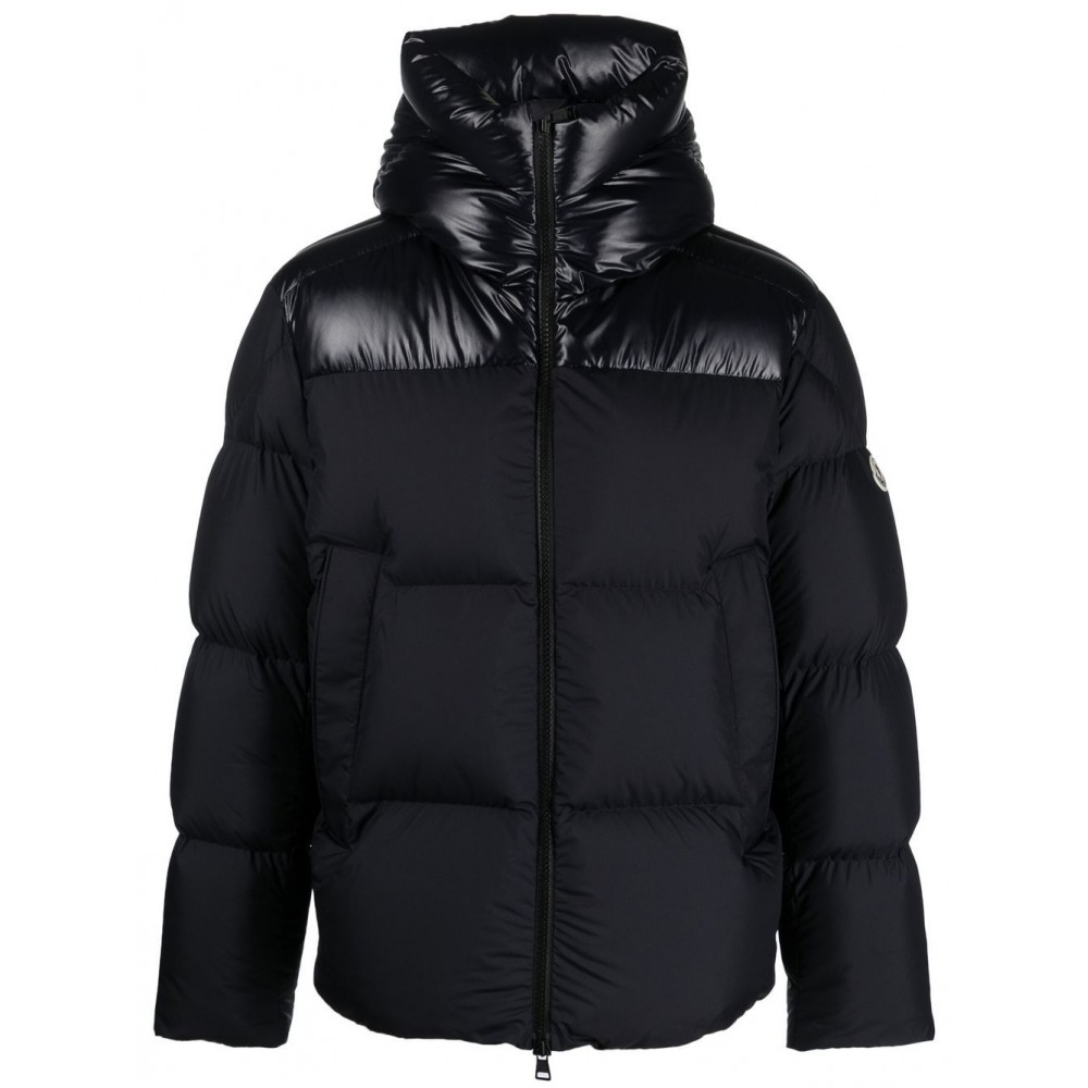 Moncler Damavand shine-panelled Padded Jacket Blue MCS28380