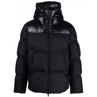 Moncler Damavand shine-panelled Padded Jacket Blue MCS28380