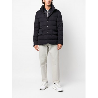 Moncler feather-down Padded Jacket Blue MCS28475