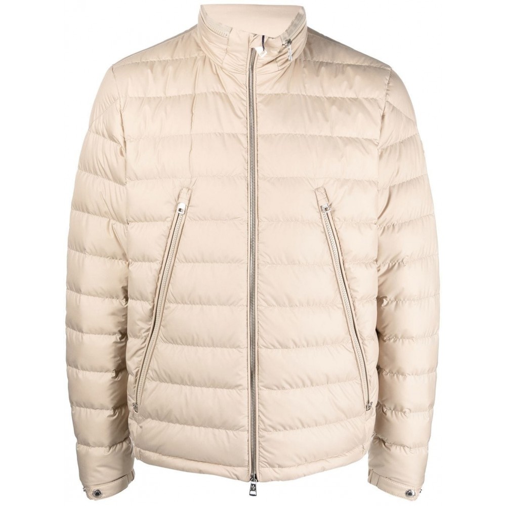 Moncler Padded zip-up Jacket Brown MCS29343