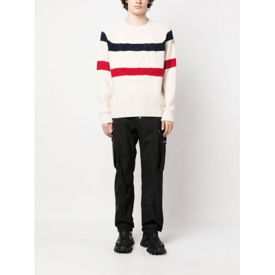 Moncler Raised Logo Jumper White MCS29442