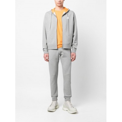 Moncler zip-up Cotton Hoodie Grey MCS29654