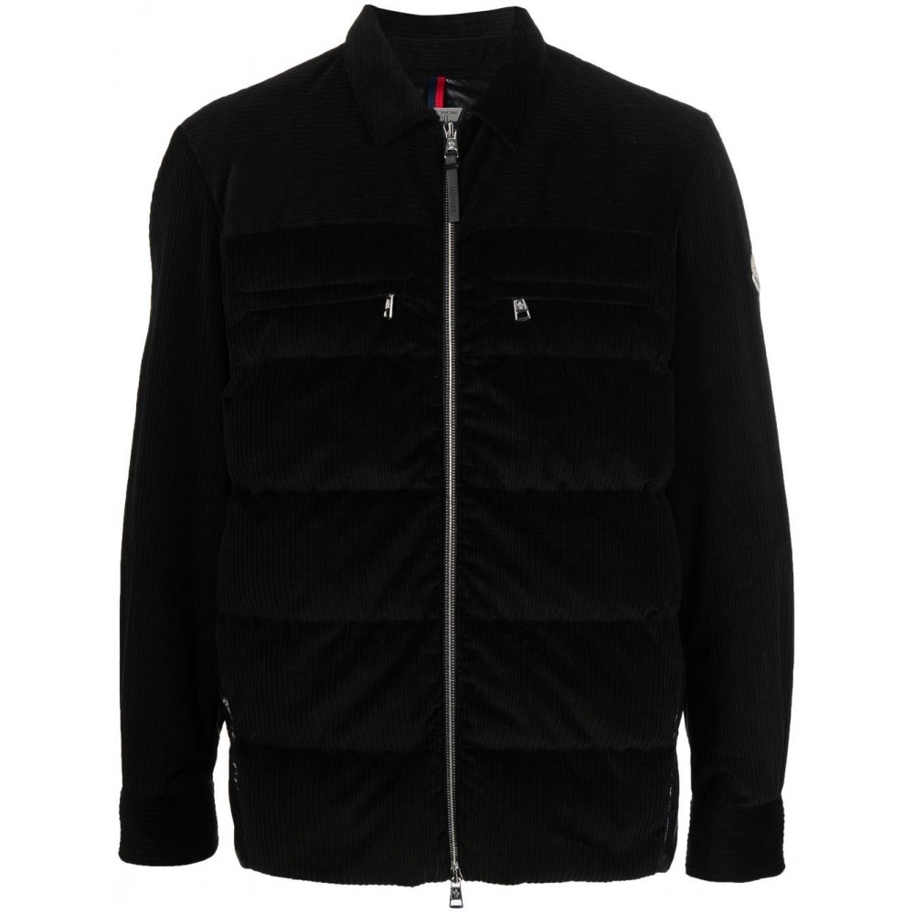 Moncler Corduroy Padded Bomber Jacket Black MCS28342