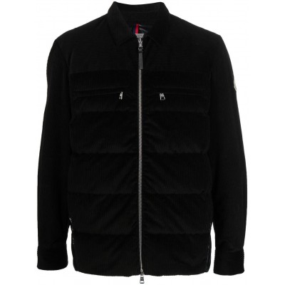 Moncler Corduroy Padded Bomber Jacket Black MCS28342