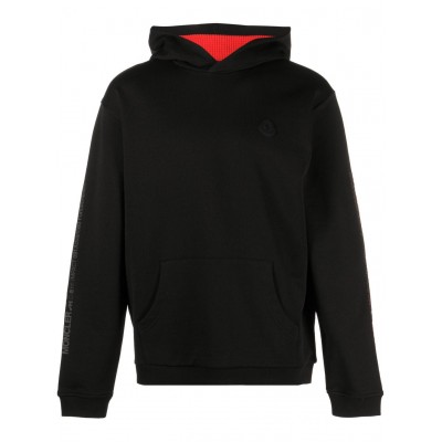 Moncler logo-print Sleeve Hoodie Black MCS29147