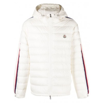 Moncler Agout logo-patch Puffer Jacket White MCS28030