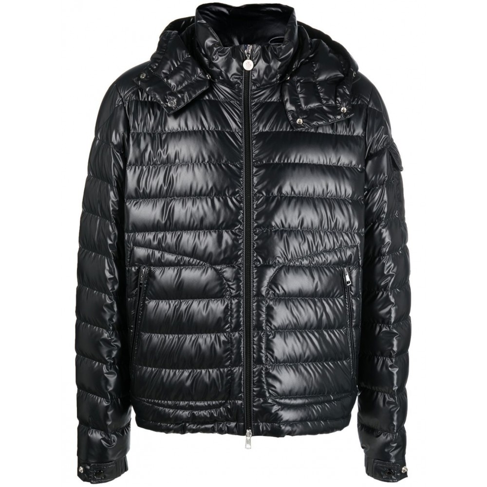 Moncler logo-patch Padded Down Jacket Black MCS28999