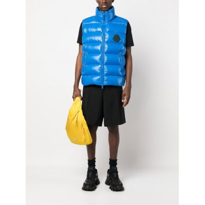 Moncler logo-patch Padded Gilet Blue MCS29006