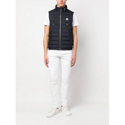 Moncler logo-patch Padded Vest Blue MCS29025