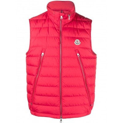 Moncler logo-patch Padded Vest Red MCS29026