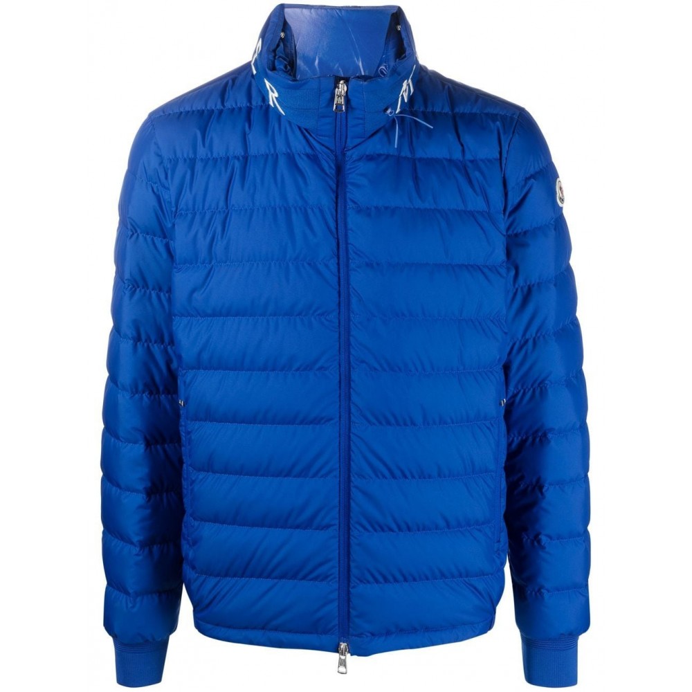 Moncler Akio logo-print Padded Jacket Blue MCS28037