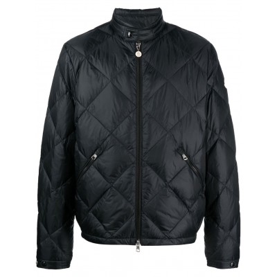 Moncler Logo Patch Quilted Jacket Black MCS28771