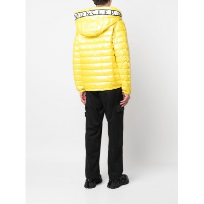 Moncler logo-print Padded Jacket Yellow MCS29141