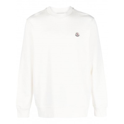 Moncler logo-patch long-sleeve Sweatshirt Neutrals MCS28992