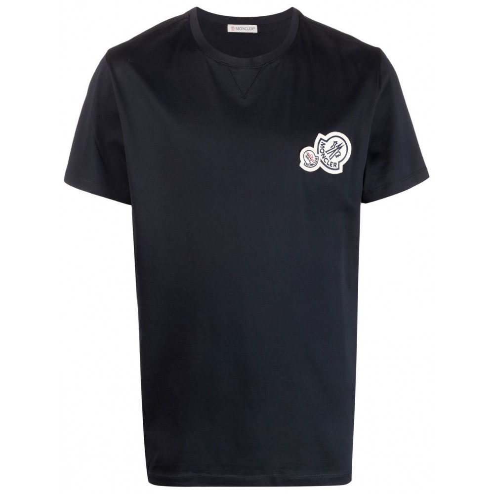 Moncler logo-patch T-shirt Blue MCS29065