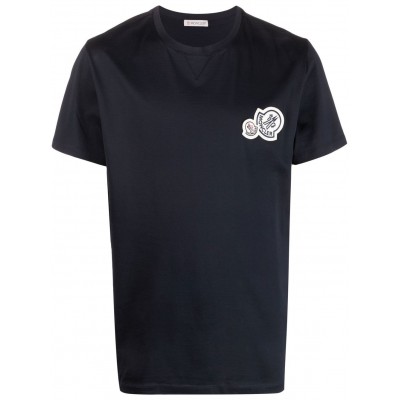 Moncler logo-patch T-shirt Blue MCS29065