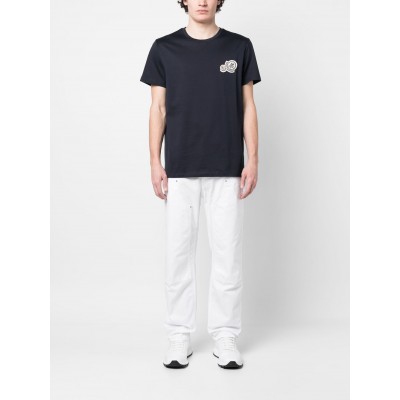 Moncler logo-patch T-shirt Blue MCS29065