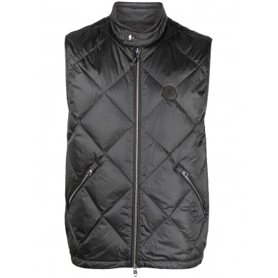 Moncler Neste logo-patch diamond-quilted Down Gilet Grey MCS29279