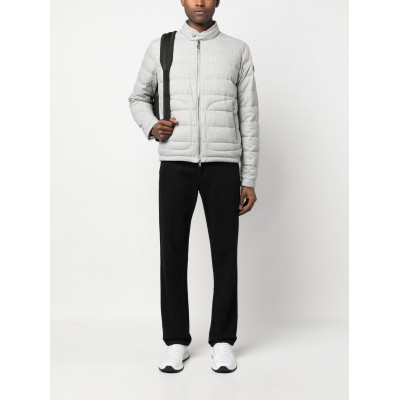 Moncler Acorus logo-patch Padded Jacket Grey MCS28020