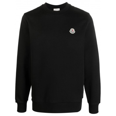 Moncler logo-patch Cotton Sweatshirt Black UKMCS28934