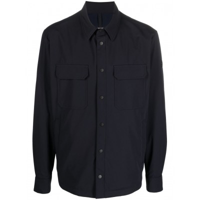 Moncler Flap Pockets Shirt Jacket Blue MCS28490