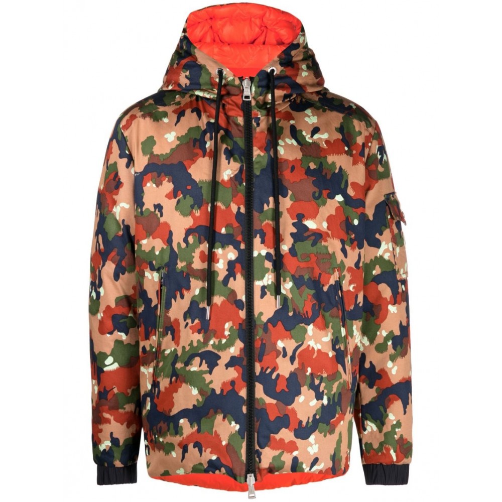 Moncler camouflage-print Reversible Bomber Jacket Neutrals MCS28262